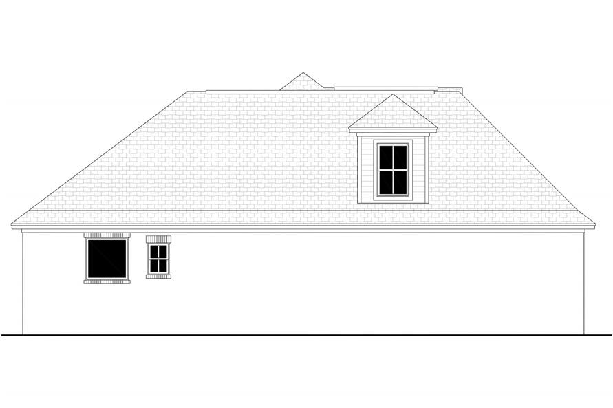 Home Plan Left Elevation of this 3-Bedroom,1842 Sq Ft Plan -142-1083