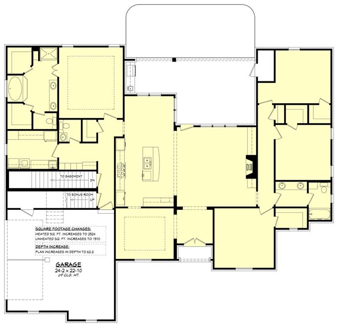 Country House Plan - 4 Bedrms, 2.5 Baths - 2506 Sq Ft - #142-1101