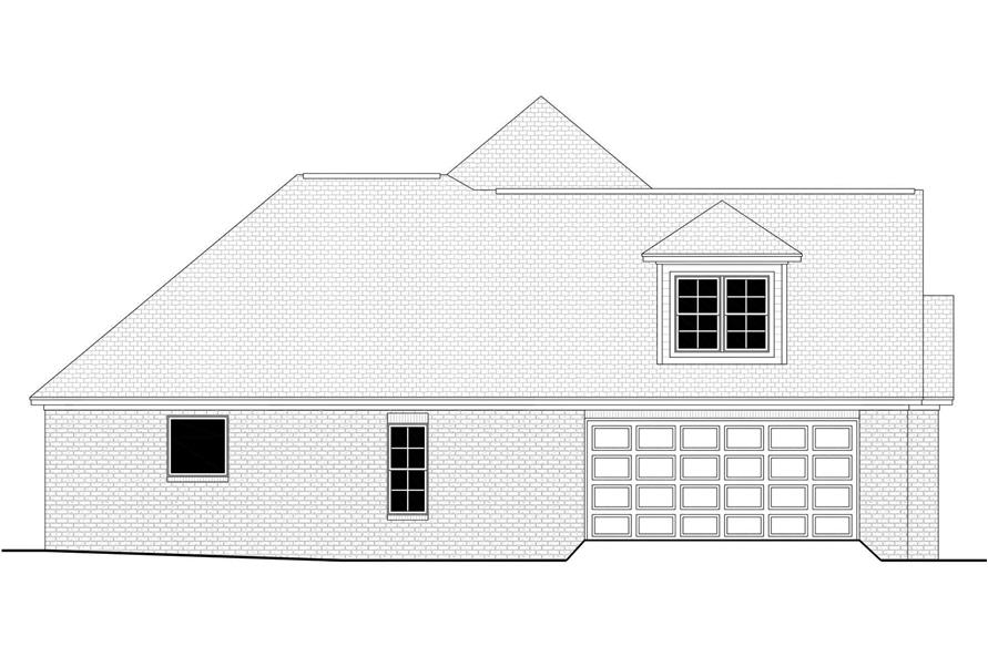 Home Plan Left Elevation of this 4-Bedroom,2506 Sq Ft Plan -142-1101