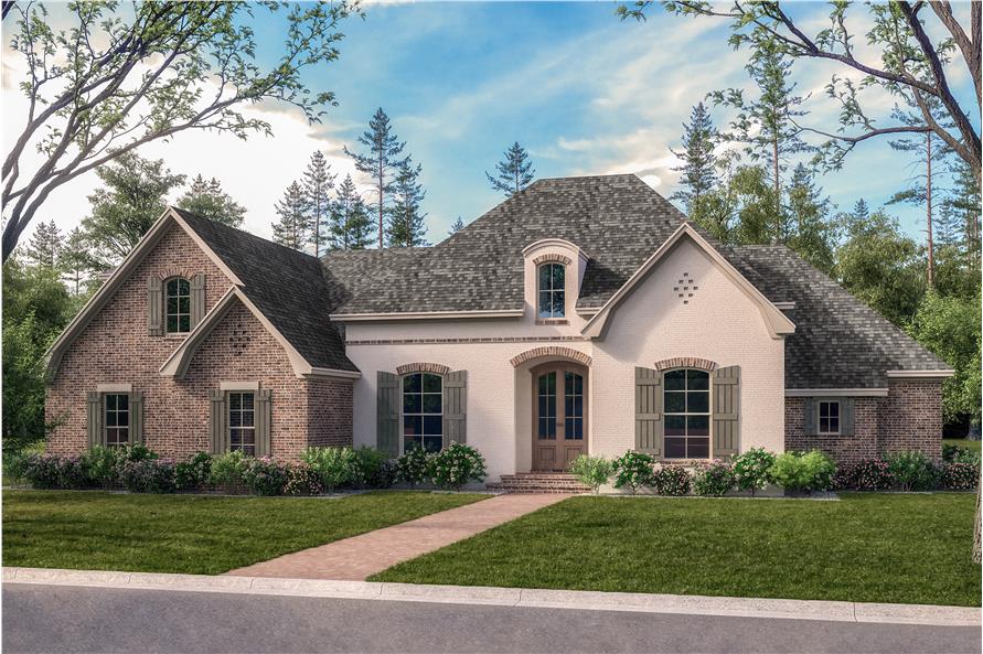 4-Bedroom, 2506 Sq Ft Country House Plan - 142-1101 - Front Exterior
