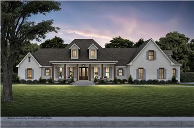 4-Bedroom, 3194 Sq Ft Traditional Home - Plan #142-1167 - Main Exterior