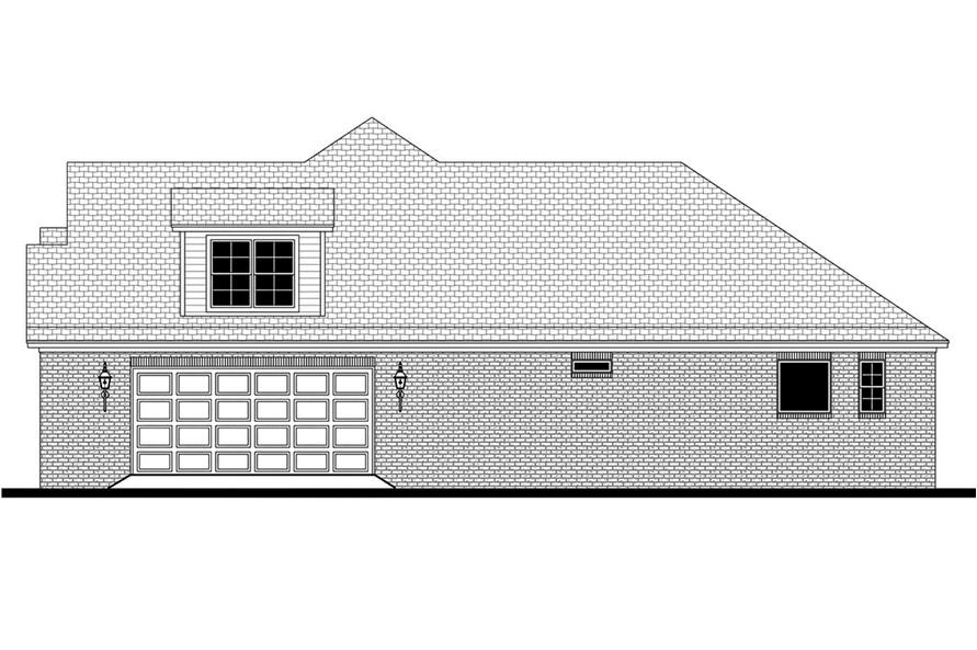 Home Plan Right Elevation of this 3-Bedroom,2447 Sq Ft Plan -142-1197