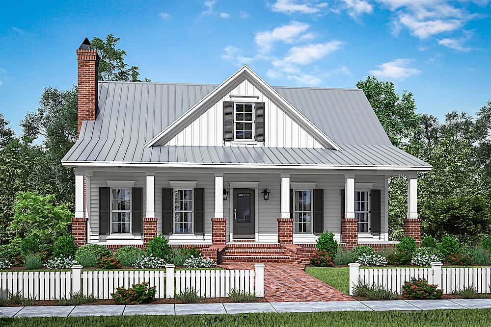 Farmhouse House 4 Bedrms 3 Baths 2533 Sq Ft Plan 142 1214