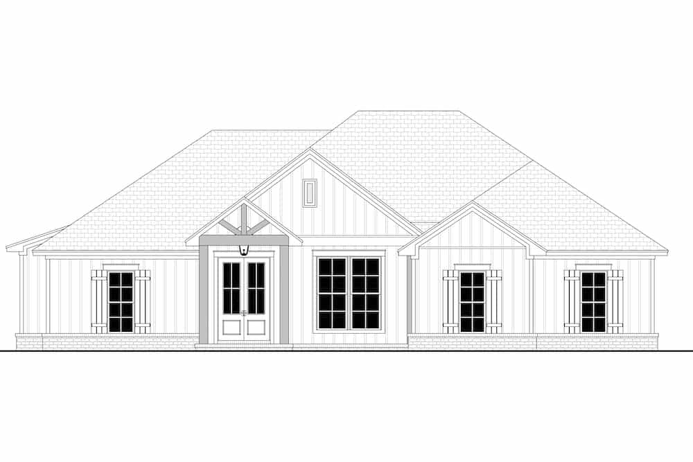 Ranch Home 4 Bedrms 2 Baths 1850 Sq Ft Plan 142 1222