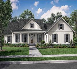 Farmhouse Floor Plan - 4 Bedrms, 2.5 Baths - 2607 Sq Ft - Plan #142-1245