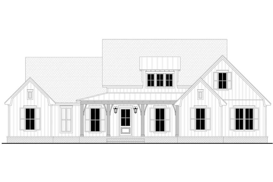 Farmhouse Home - 3 Bedrms, 2.5 Baths - 2431 Sq Ft - Plan #142-1254