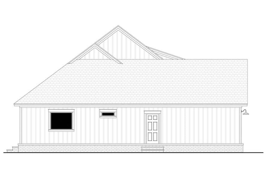 Home Plan Left Elevation of this 3-Bedroom,2020 Sq Ft Plan -142-1257