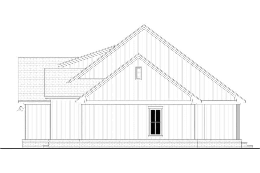 Home Plan Right Elevation of this 3-Bedroom,2020 Sq Ft Plan -142-1257