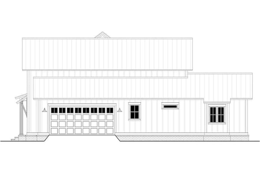 Home Plan Right Elevation of this 4-Bedroom,2989 Sq Ft Plan -142-1261