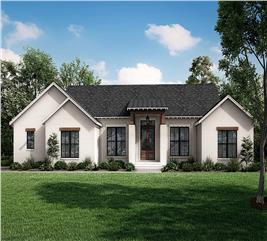 Ranch Style House - 3 Bedrms, 2.5 Baths - 1998 Sq Ft - Plan #142-1262