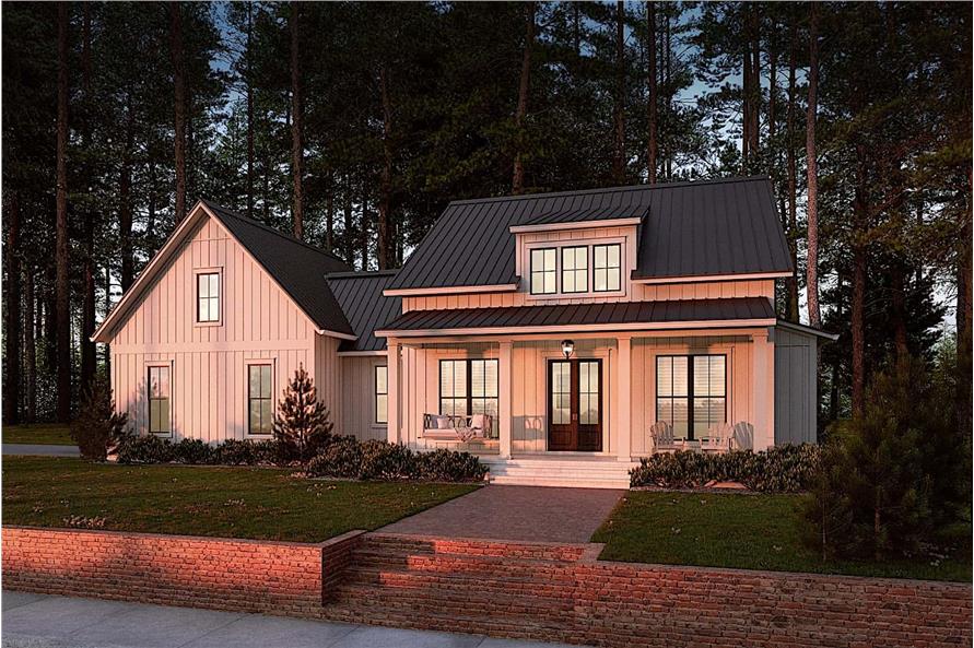 Small Modern Farmhouse 2 Bedrms 2 Baths 1448 Sq Ft Plan 142 1265