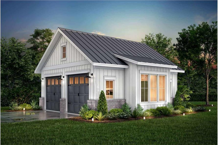 Farmhouse with 2-Car, 0 Bedrm, 661 Sq Ft | Plan #142-1277