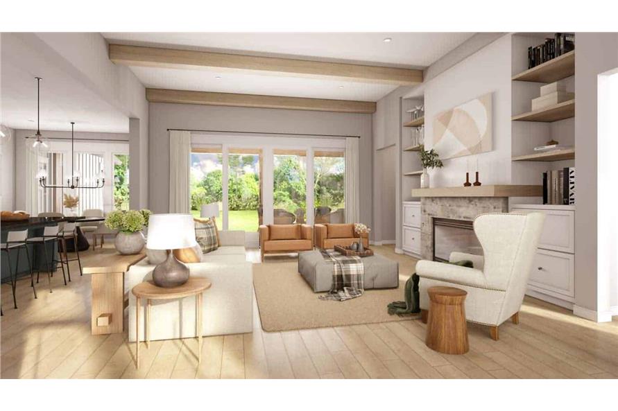 Great Room of this 3-Bedroom, 2781 Sq Ft Plan - 142-1411