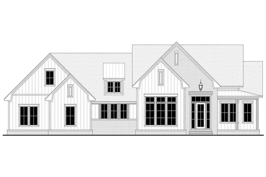 Home Plan Front Elevation of this 3-Bedroom,2781 Sq Ft Plan -142-1411