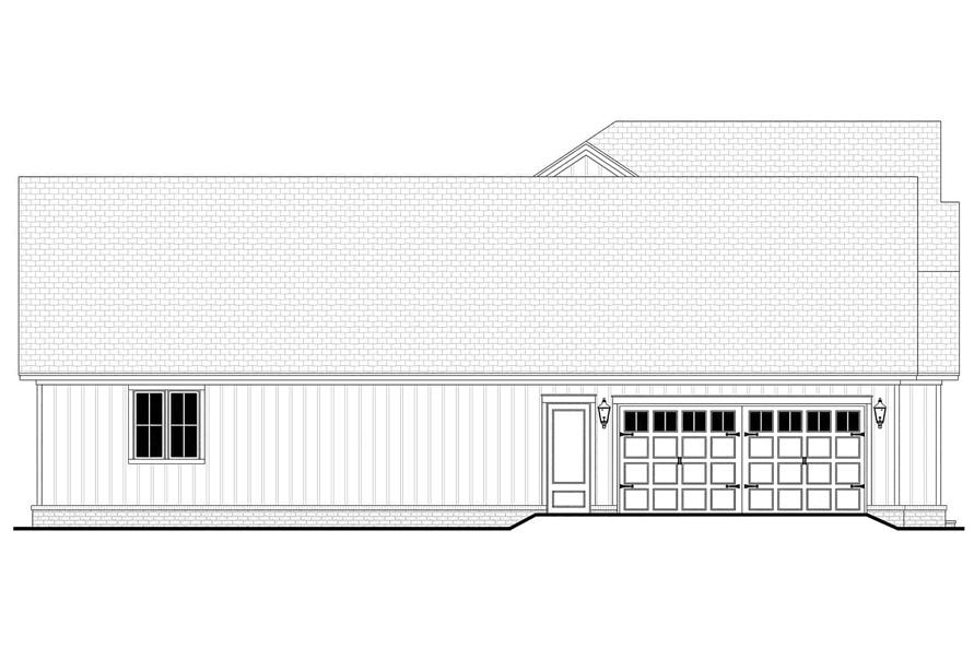 Home Plan Left Elevation of this 3-Bedroom,2781 Sq Ft Plan -142-1411