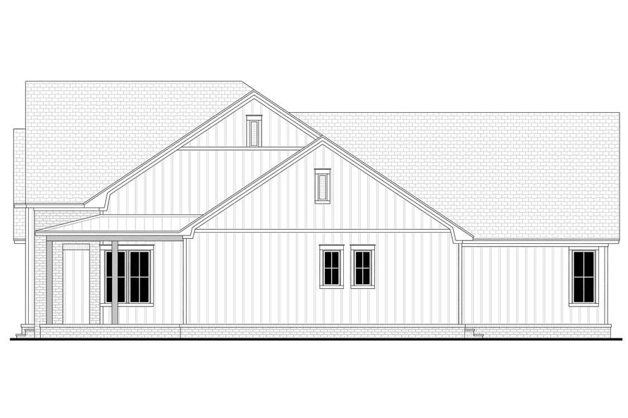 Home Plan Right Elevation of this 3-Bedroom,2781 Sq Ft Plan -142-1411