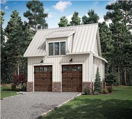 Garage Floor Plan - Extra Storage, 0 Bedrms - 772 Sq Ft - #142-1412