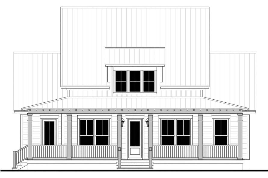 Home Plan Front Elevation of this 3-Bedroom,2444 Sq Ft Plan -142-1413