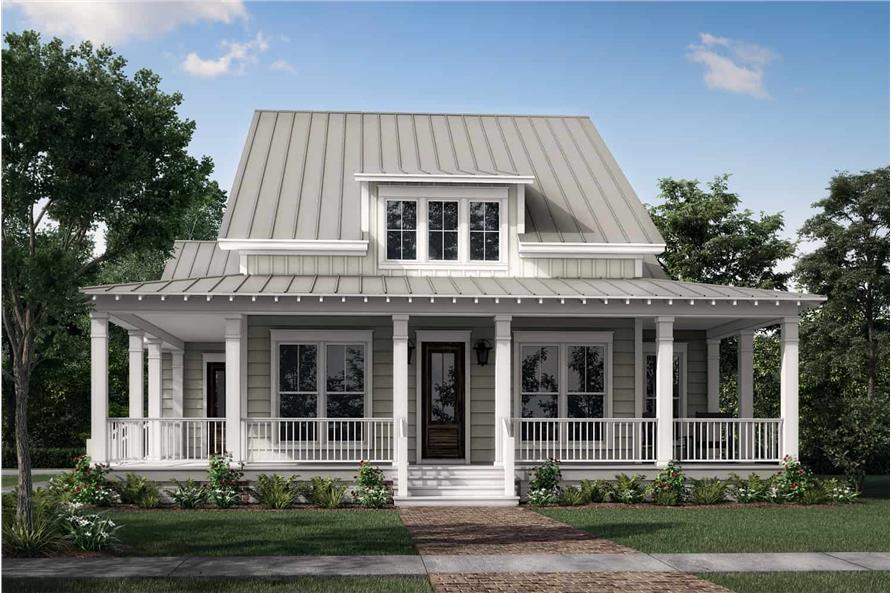 3-Bedroom, 2444 Sq Ft Ranch Home Plan - 142-1413 - Main Exterior