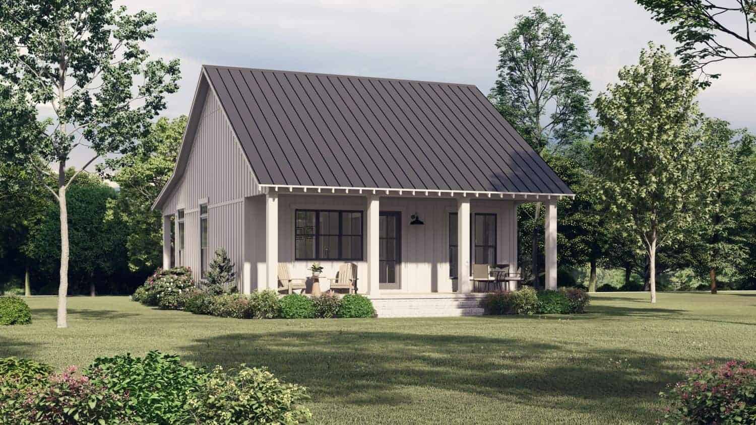 Country Home Plan - 2 Bedrms, 2 Baths - 1064 Sq Ft - #142-1417