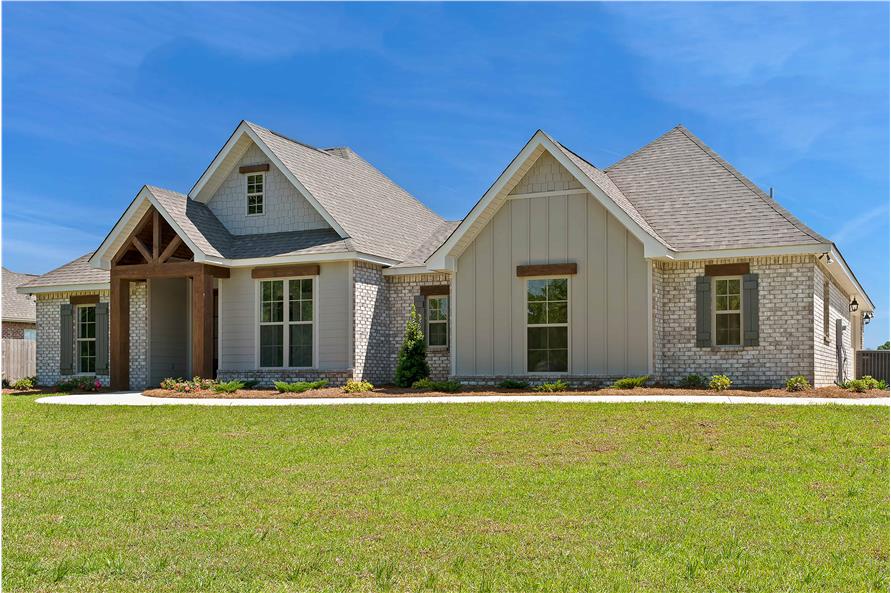 Front View of this 4-Bedroom,1998 Sq Ft Plan -142-1424