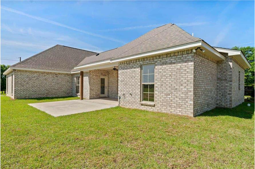 Rear View of this 4-Bedroom,1998 Sq Ft Plan -142-1424