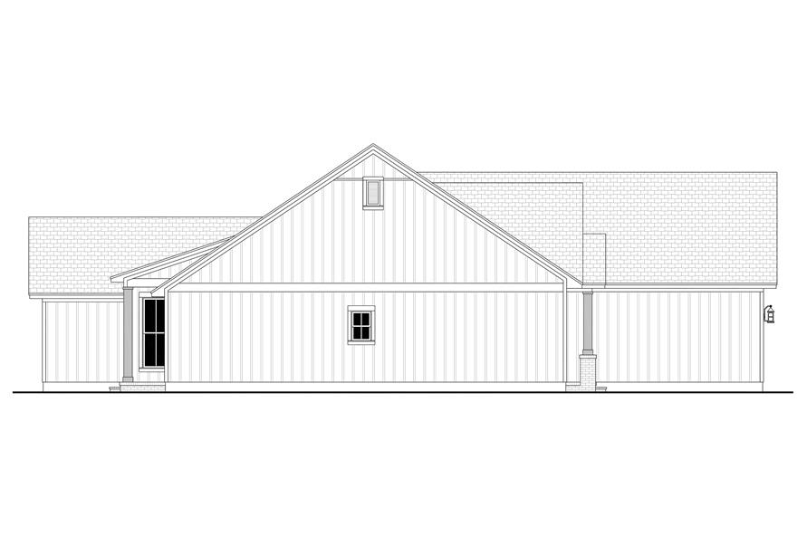 Home Plan Left Elevation of this 3-Bedroom,2234 Sq Ft Plan -142-1425