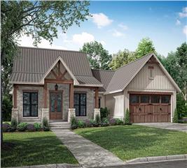 Ranch House Plan - 3 Bedrms, 2.5 Baths - 1698 Sq Ft - #142-1434