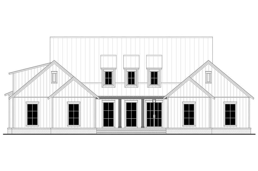 Home Plan Front Elevation of this 3-Bedroom,2792 Sq Ft Plan -142-1436