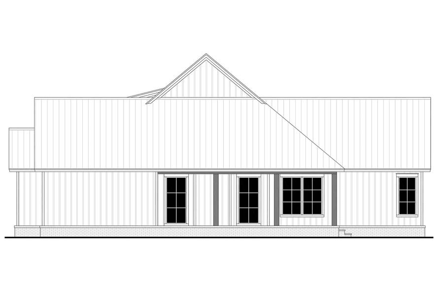 Home Plan Right Elevation of this 3-Bedroom,2792 Sq Ft Plan -142-1436