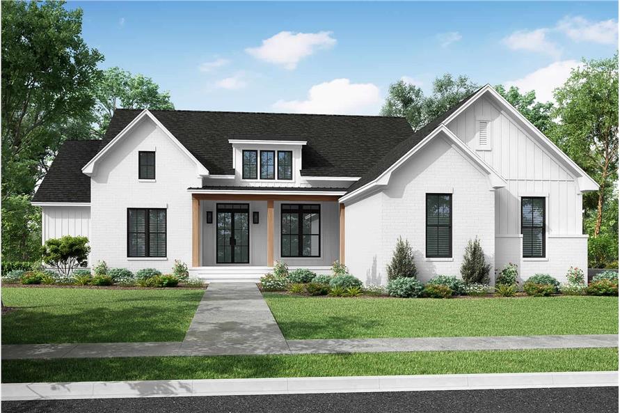 Contemporary House Plan - 4 Bedrms, 3.5 Baths - 3055 Sq Ft - #142-1439