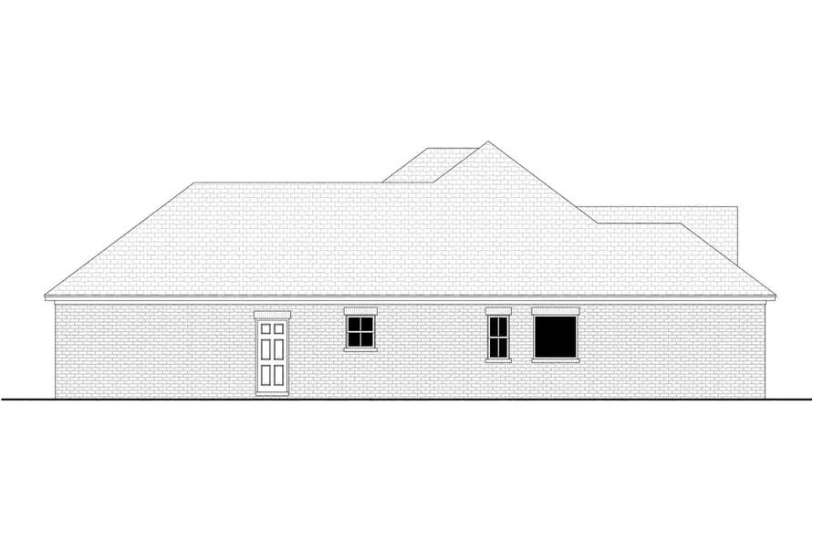 Home Plan Right Elevation of this 4-Bedroom,1999 Sq Ft Plan -142-1441