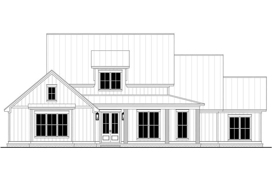 Home Plan Front Elevation of this 4-Bedroom,2258 Sq Ft Plan -142-1443