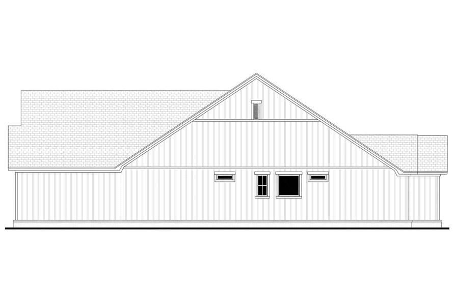 Home Plan Right Elevation of this 4-Bedroom,2658 Sq Ft Plan -142-1444