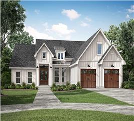 Contemporary Home Plan - 4 Bedrms, 3.5 Baths - 2658 Sq Ft - #142-1444