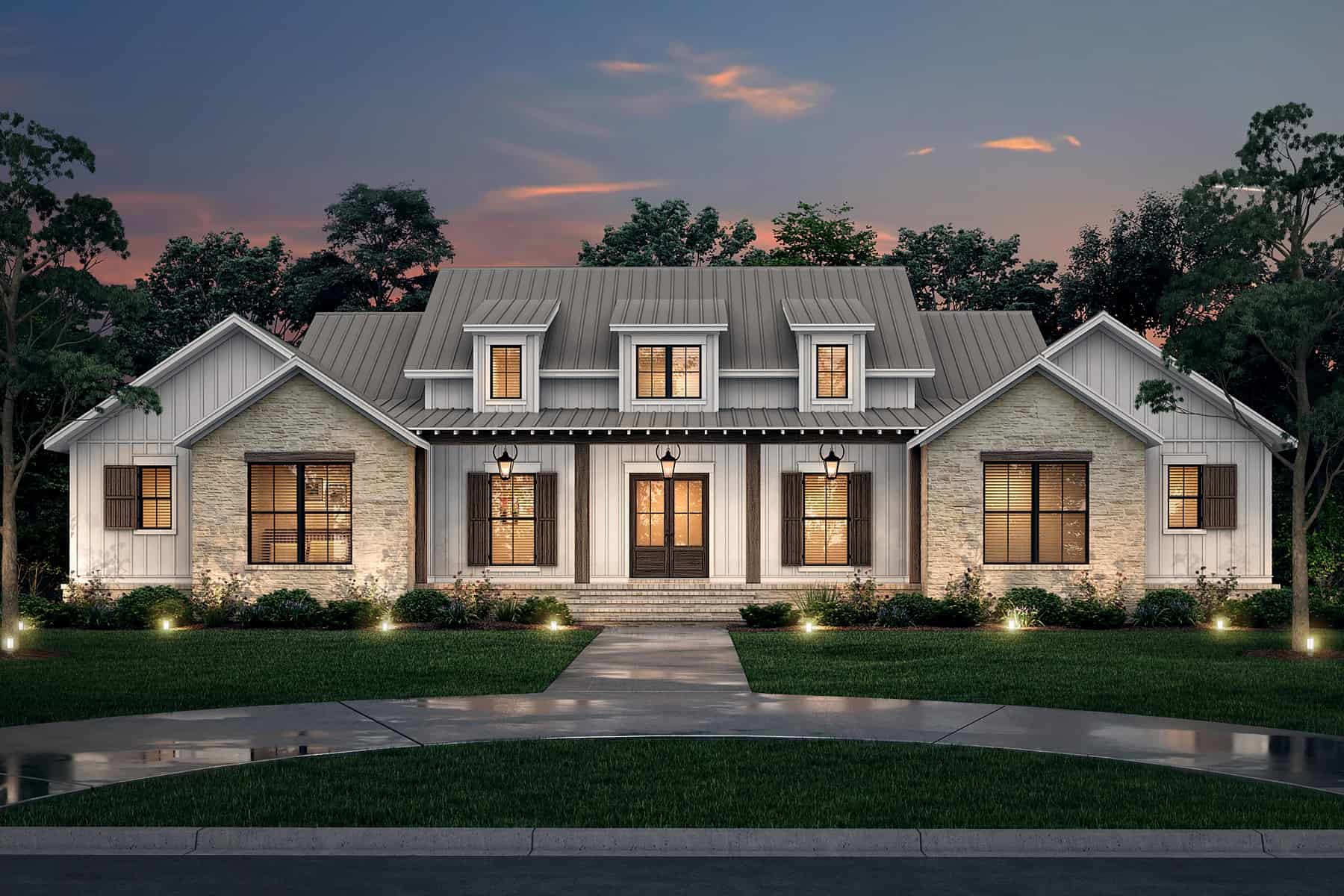 Contemporary House Plan 4 Bedrms 3 5 Baths 2977 Sq Ft 142 1445   Plan1421445Image 14 9 2022 1141 55 