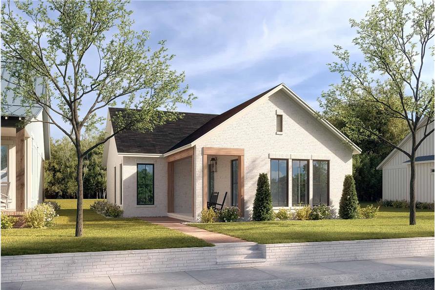 Front View of this 2-Bedroom, 1196 Sq Ft Plan - 142-1450