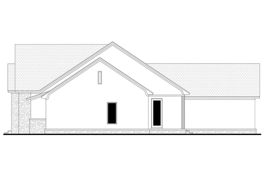 Home Plan Right Elevation of this 3-Bedroom,2295 Sq Ft Plan -142-1452