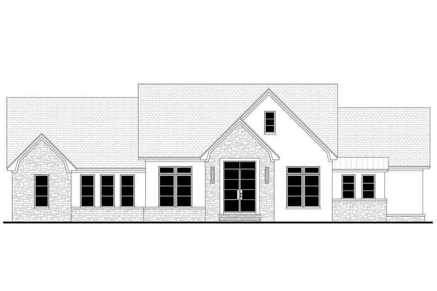 Home Plan Front Elevation of this 3-Bedroom,2295 Sq Ft Plan -142-1452