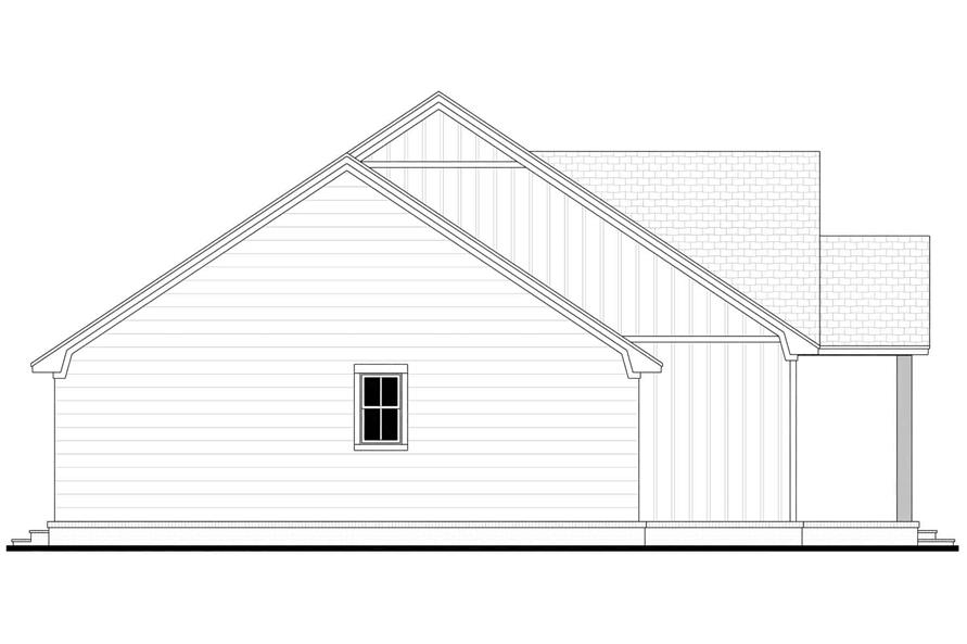 Home Plan Left Elevation of this 2-Bedroom,1399 Sq Ft Plan -142-1459