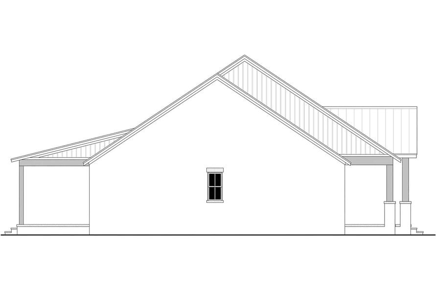 Home Plan Left Elevation of this 3-Bedroom,2400 Sq Ft Plan -142-1461