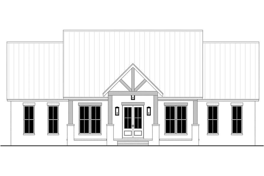 Home Plan Front Elevation of this 3-Bedroom,2400 Sq Ft Plan -142-1461