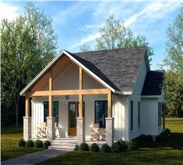 Transitional Cottage Plan - 3 Bed, 2.5 Bath, 1596 Sq Ft - #142-1463