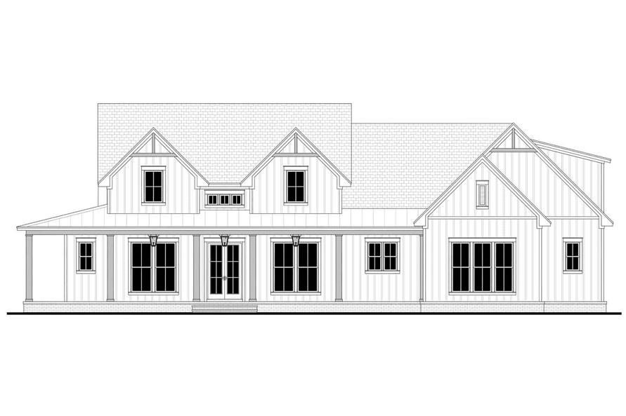 Modern Farmhouse Home Plan - 3 Bedrms, 2.5 Baths - 2377 Sq Ft - #142-1466