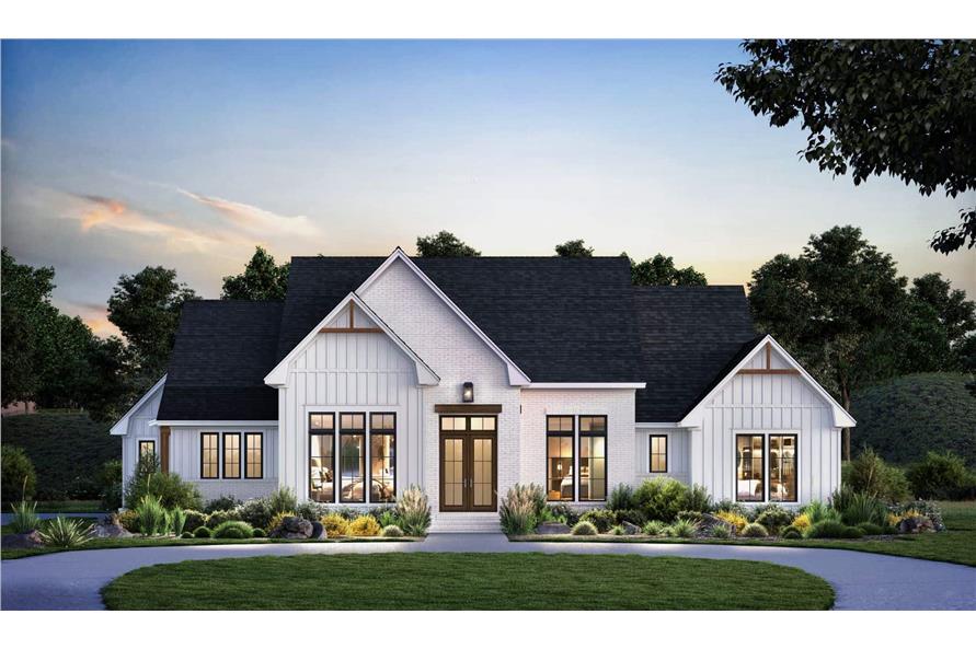 Modern Farmhouse House Plan - 4 Bed, 3.5 Bath, 3070 Sq Ft - #142-1471