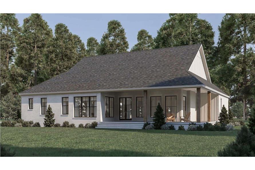 Rear View of this 3-Bedroom,2253 Sq Ft Plan -142-1473