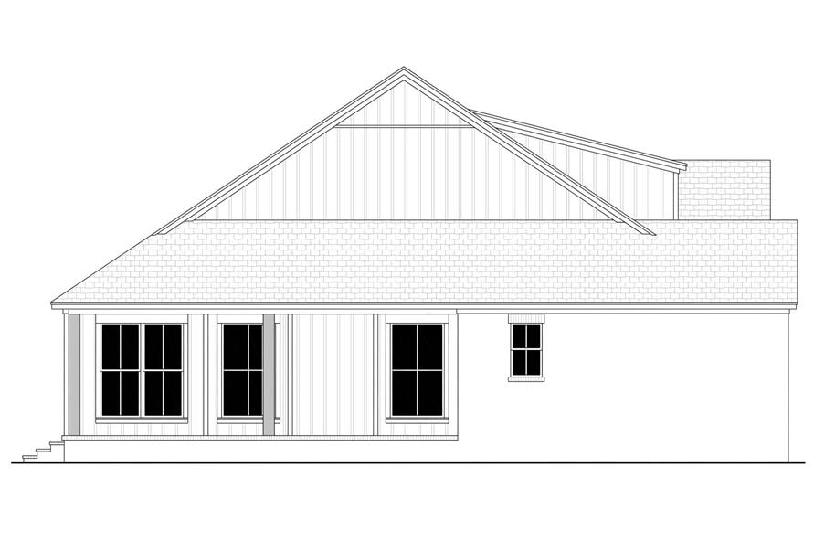 Home Plan Left Elevation of this 3-Bedroom,2253 Sq Ft Plan -142-1473