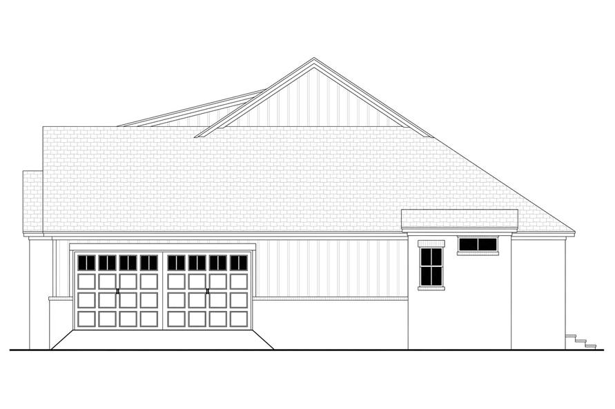 Home Plan Right Elevation of this 3-Bedroom,2253 Sq Ft Plan -142-1473