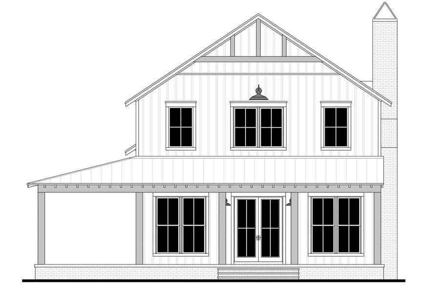 Home Plan Front Elevation of this 4-Bedroom,2417 Sq Ft Plan -142-1476