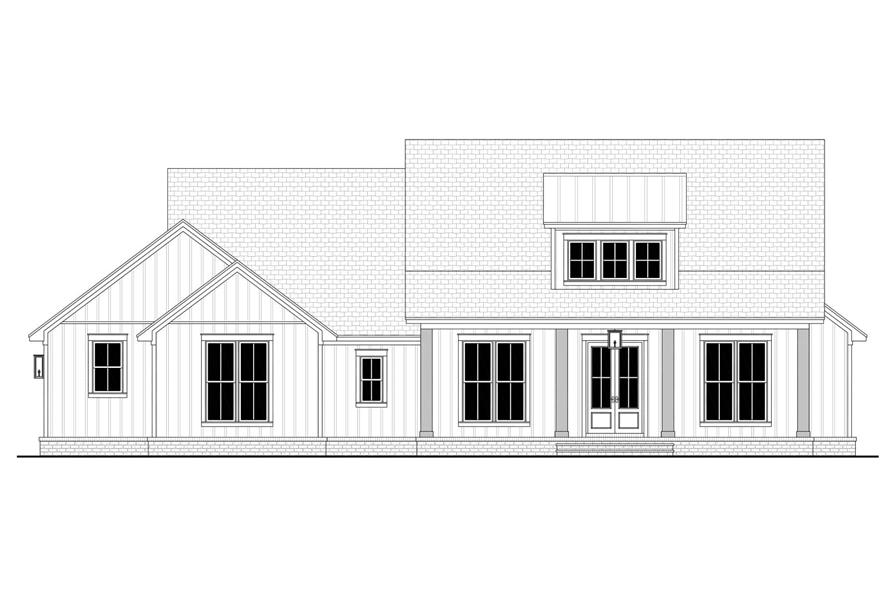 Home Plan Front Elevation of this 4-Bedroom,2194 Sq Ft Plan -142-1479